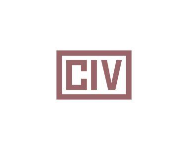 CIV Logo tasarım vektör şablonu. CIV