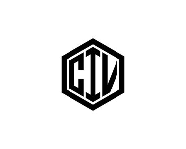 CIV Logo tasarım vektör şablonu. CIV