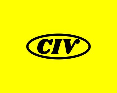 CIV Logo tasarım vektör şablonu. CIV