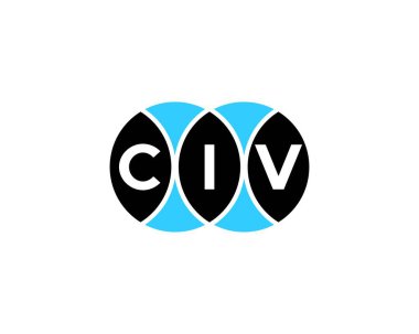 CIV Logo tasarım vektör şablonu. CIV