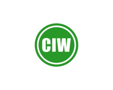 CIW logo tasarım vektör şablonu. CIW