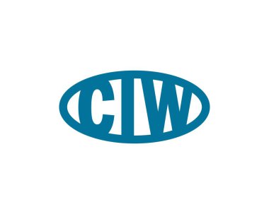 CIW logo tasarım vektör şablonu. CIW