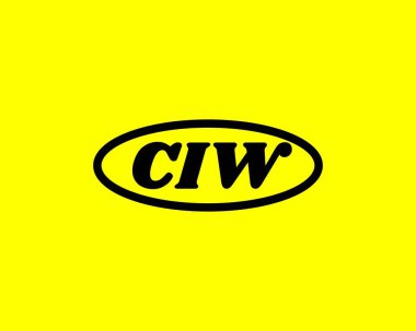 CIW logo tasarım vektör şablonu. CIW