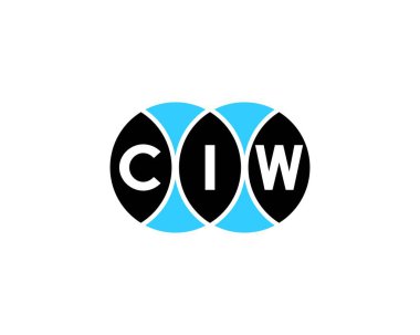 CIW logo tasarım vektör şablonu. CIW