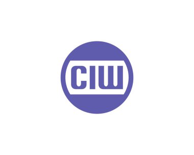 CIW logo tasarım vektör şablonu. CIW