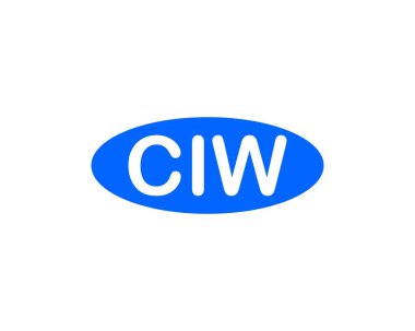CIW logo tasarım vektör şablonu. CIW