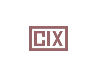 CIX logo tasarım vektör şablonu. CIX