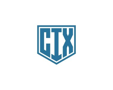 CIX logo tasarım vektör şablonu. CIX