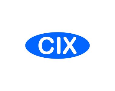 CIX logo tasarım vektör şablonu. CIX