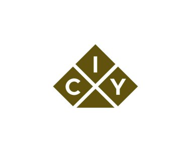 CIY logo tasarım vektör şablonu. SİY