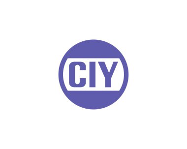 CIY logo tasarım vektör şablonu. SİY