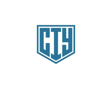 CIY logo tasarım vektör şablonu. SİY