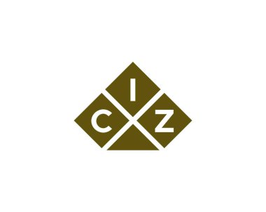 CIZ logo tasarım vektör şablonu. CIZ
