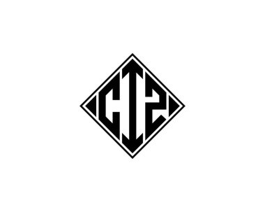 CIZ logo tasarım vektör şablonu. CIZ
