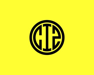 CIZ logo tasarım vektör şablonu. CIZ