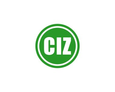 CIZ logo tasarım vektör şablonu. CIZ