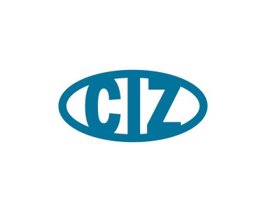 CIZ logo tasarım vektör şablonu. CIZ