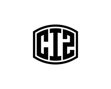 CIZ logo tasarım vektör şablonu. CIZ