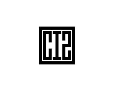 CIZ logo tasarım vektör şablonu. CIZ