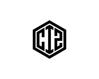 CIZ logo tasarım vektör şablonu. CIZ