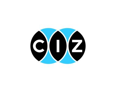 CIZ logo tasarım vektör şablonu. CIZ