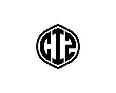 CIZ logo tasarım vektör şablonu. CIZ