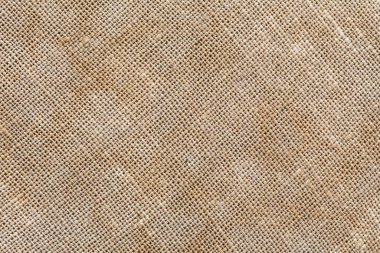 old fabric linen texture for design or background. sackcloth textured. brown sack pattern canvas.