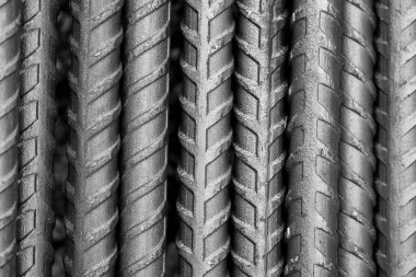 Steel rods bars can used for reinforce concrete, steel industrial texture for background.
