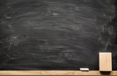 Chalk rubbed out on blackboard or chalkboard texture. clean school board for background or copy space for add text message. Backdrop of Education concepts.