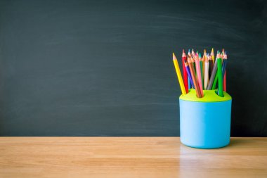 Education concept back to school on blackboard background. picture copy space for art work design ad or add text message