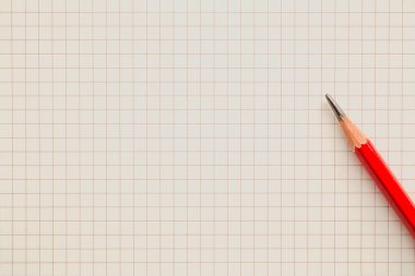 Abstract striped notebook with pencil on white paper line pattern. Blank notebook. picture for add text message or used background on website