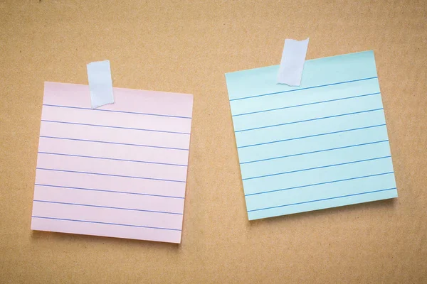Abstract Paper Note Pin Cork Board Cork Board Blank Notes — Fotografia de Stock