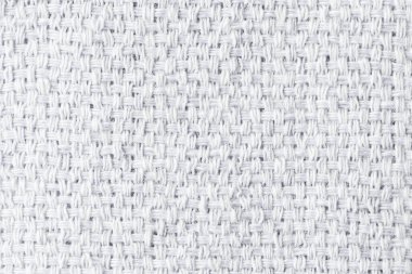 Tasarım için doğal kumaş dokusu. Çuval bezi desenli arka plan. Arkaplan için beyaz tuval.