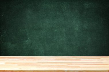Abstract Natural wood table texture on Chalk rubbed out on background : Top view of plank wood for graphic stand product, interior design or montage display your product. Education concept.