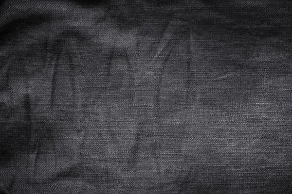 Černá Jean Textury Pozadí — Stock fotografie