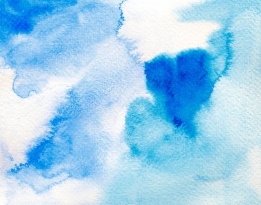 Abstract Hand painted brush Watercolor Colourful wet background on paper. Handmade Pastel colour texture art for creative backdrop wallpaper or design art work.