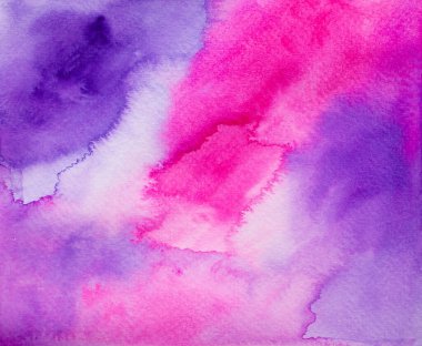 Abstract Hand painted brush Watercolor Colourful wet background on paper. Handmade Pastel colour texture art for creative backdrop wallpaper or design art work.