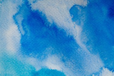 Abstract Hand painted brush Watercolor Colourful wet background on paper. Handmade Pastel colour texture art for creative backdrop wallpaper or design art work.