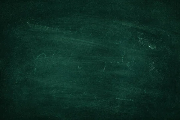 Zöld Chalkboard Kréta Textúra Iskolai Tábla Megjelenítése Háttérben Kréta Nyomok — Stock Fotó