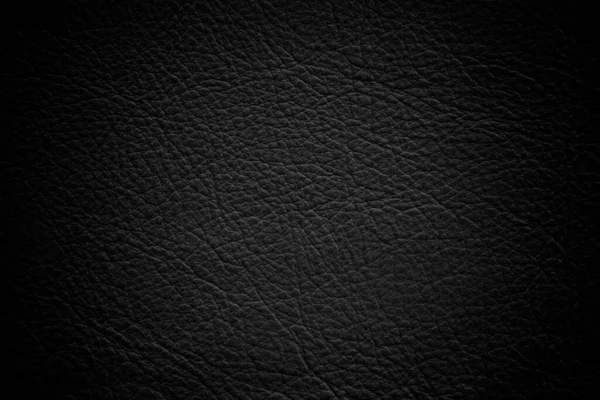 Texture Astratta Lusso Pelle Nera Sfondo Cuoio Colore Grigio Scuro — Foto Stock