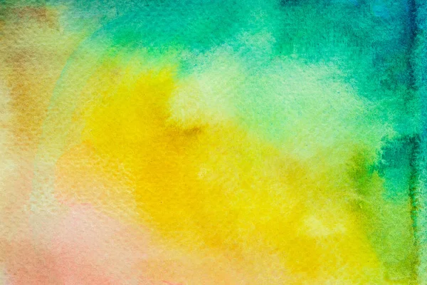 Abstract Hand Painted Brush Watercolor Colourful Wet Background Paper Handmade — Stock fotografie
