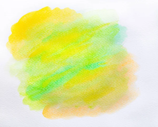 Streszczenie Ręcznie Malowana Pędzel Akwarela Kolorowe Mokre Tło Papierze Ręcznie — Zdjęcie stockowe