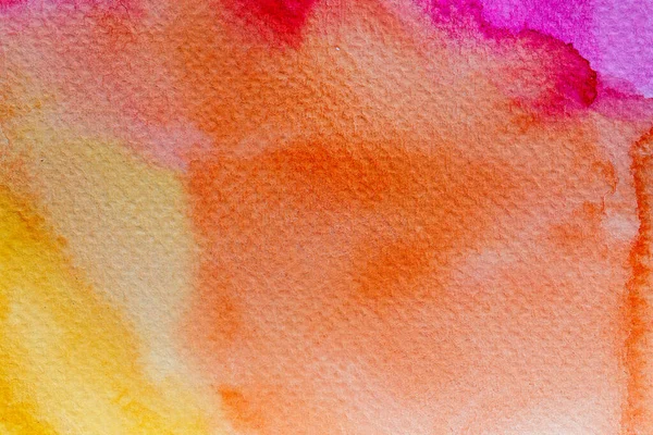Abstract Hand Painted Brush Watercolor Colourful Wet Background Paper Handmade — Stock Photo, Image