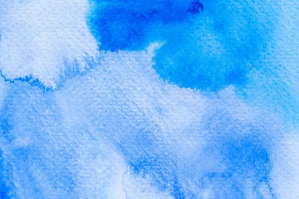 Abstract Pincel Pintado Mão Aquarela Fundo Molhado Colorido Sobre Papel — Fotografia de Stock