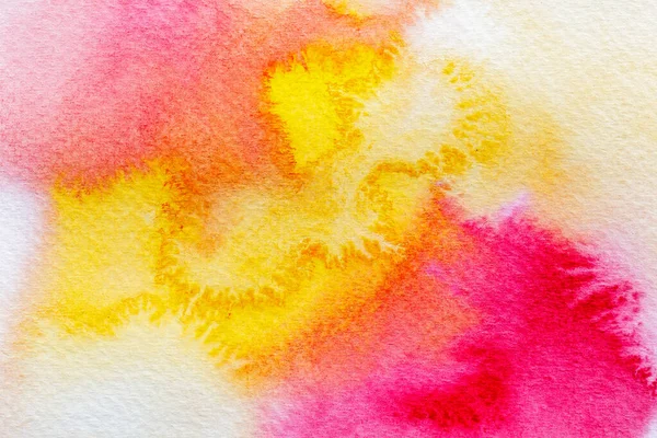 Abstrakte Handgemalte Pinsel Aquarell Bunt Nassen Hintergrund Auf Papier Handgemachte — Stockfoto