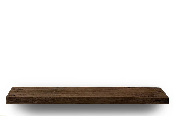 Abstrakt Přírodní Dřevěný Stůl Textury Izolované Bílém Pozadí Top Pohled — Stock fotografie