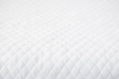 Abstract Natural fabric linen on table. Top view of sackcloth textured. White Canvas for graphic stand product, interior design or montage display your product