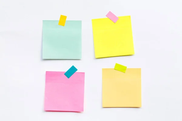 Abstract Empty Sticky Note Isolated White Background — Fotografia de Stock