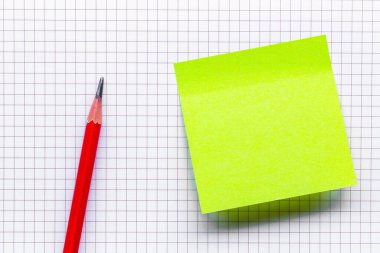 Abstract striped notebook with pencil on white paper line pattern. Blank notebook. picture for add text message or used background on website