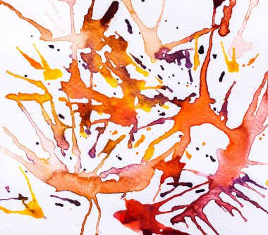 Soyut El, beyaz kağıda ıslak suluboya boyamış. Yaratıcı duvar kâğıdı ya da tasarım sanatı için doku. Mesaj eklemek için arka plan. Pastel renkler